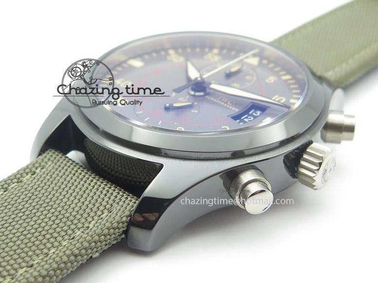 MIROTIME 0707 Pilot Top Gun Miramar IWC388002 ZF 1:1 Best Edition Ceramic Case On Nylon Strap A Practical 7345